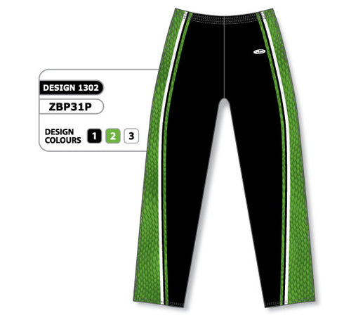 Athletic Knit Custom Sublimated Basketball Warm Up Pant Design 1302 (ZBP31-1302)
